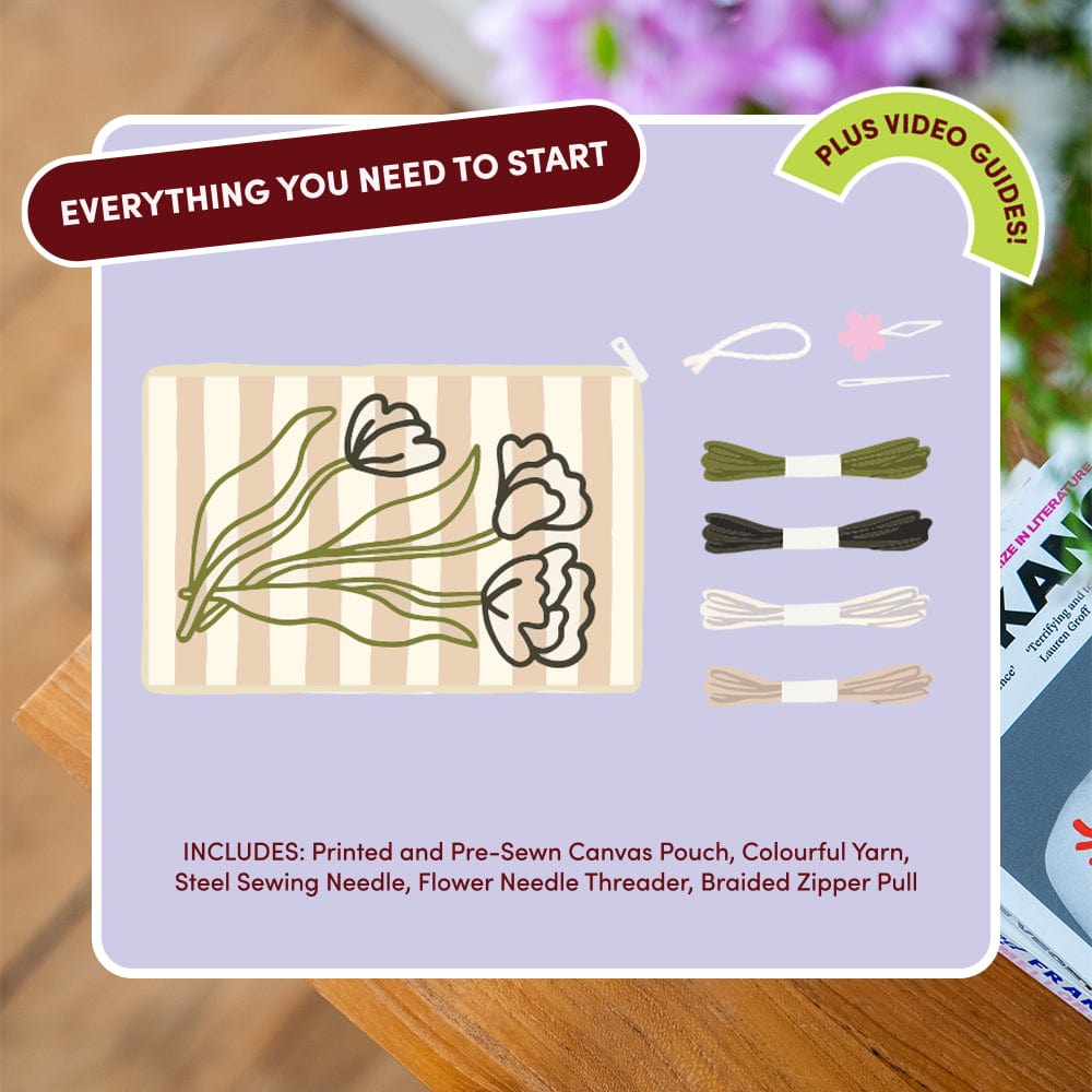 Craft Club Co LES TULIPES | Pouch Kit