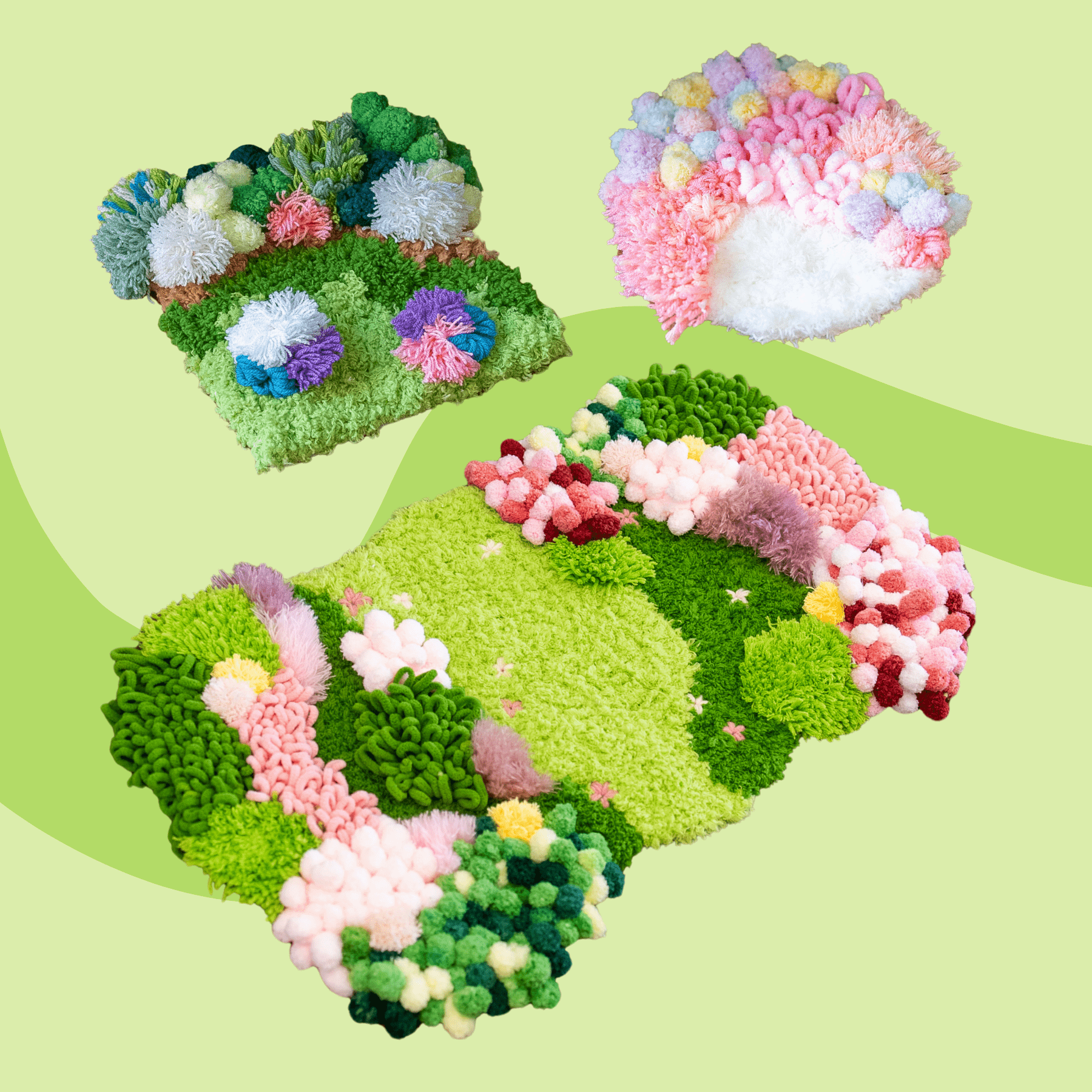Craft Club Co Bubblegum Meadow - Moss Kit Bundle