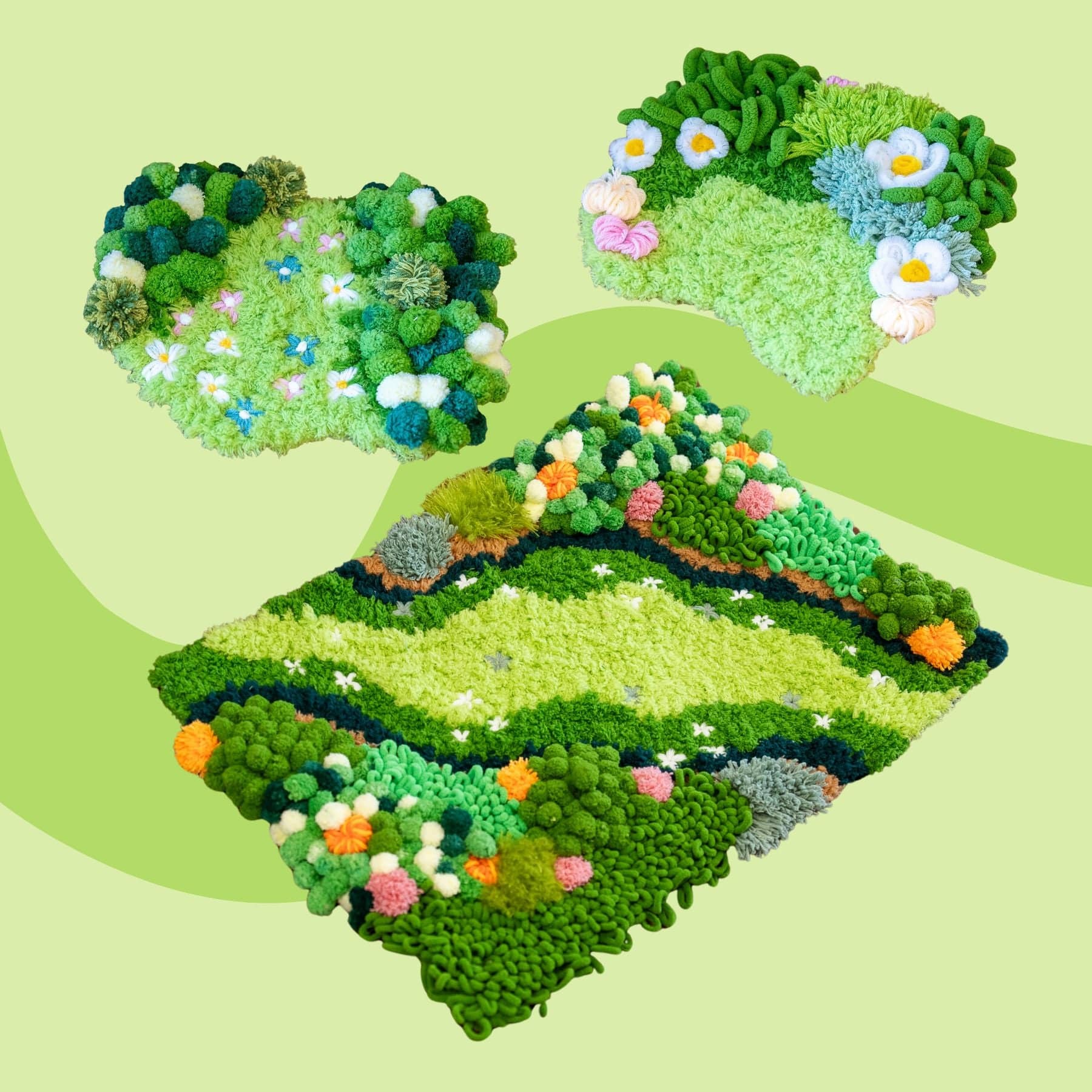 Craft Club Co Flower Field - Moss Kit Bundle