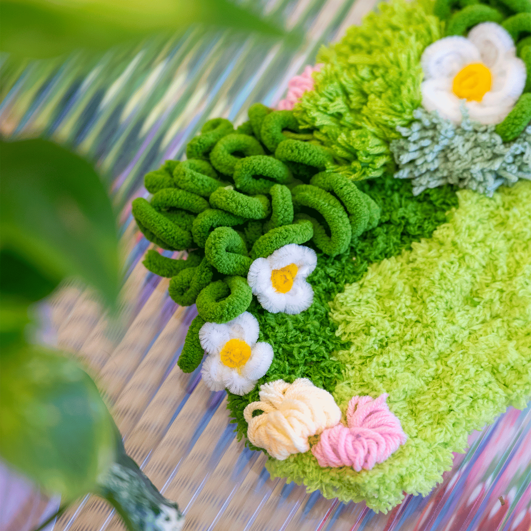 Craft Club Co FUZZY & FLORAL Moss Coaster Bundle