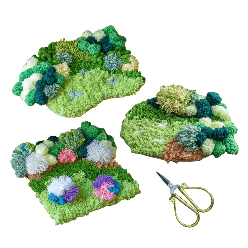 Craft Club Co GORGEOUS GREENS TRIO Moss Coaster Bundle