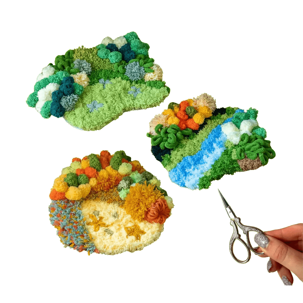 Craft Club Co MOSSY TRIO Coaster Bundle
