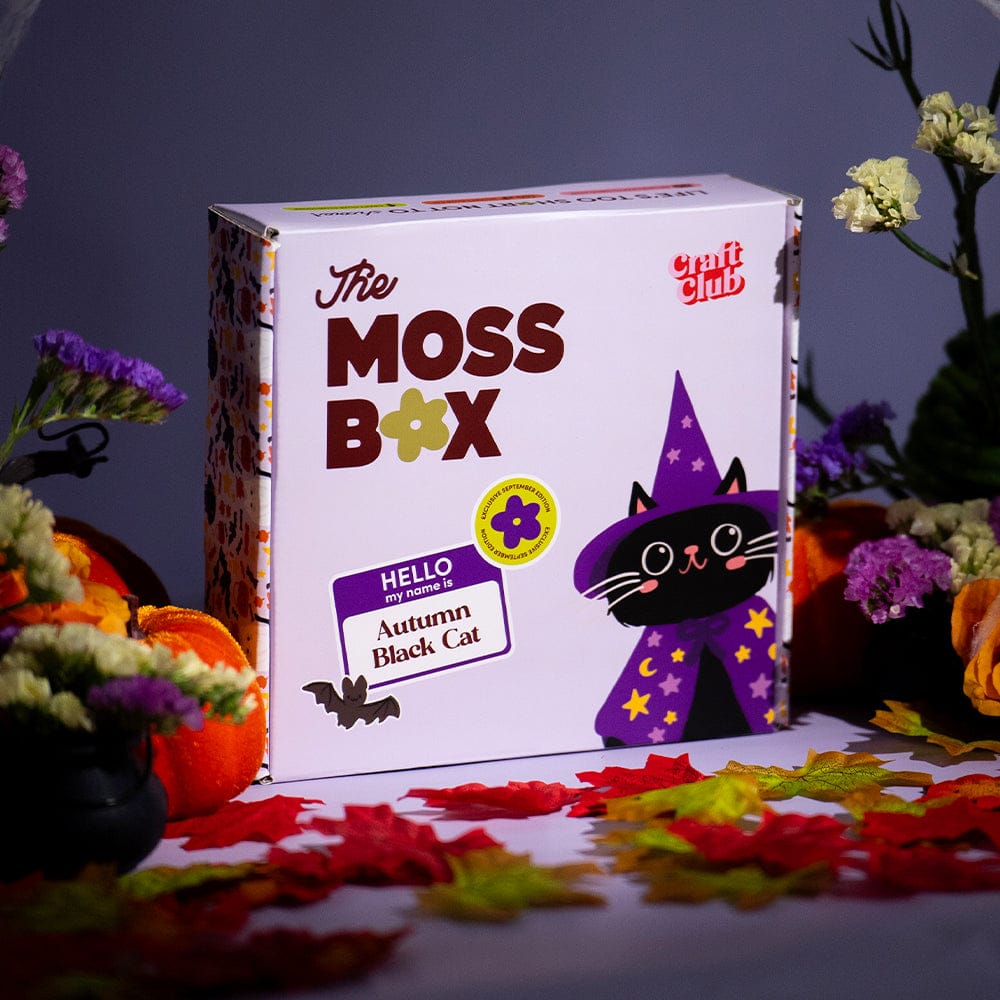 Craft Club Co Autumn Cat - Moss Coaster Kit