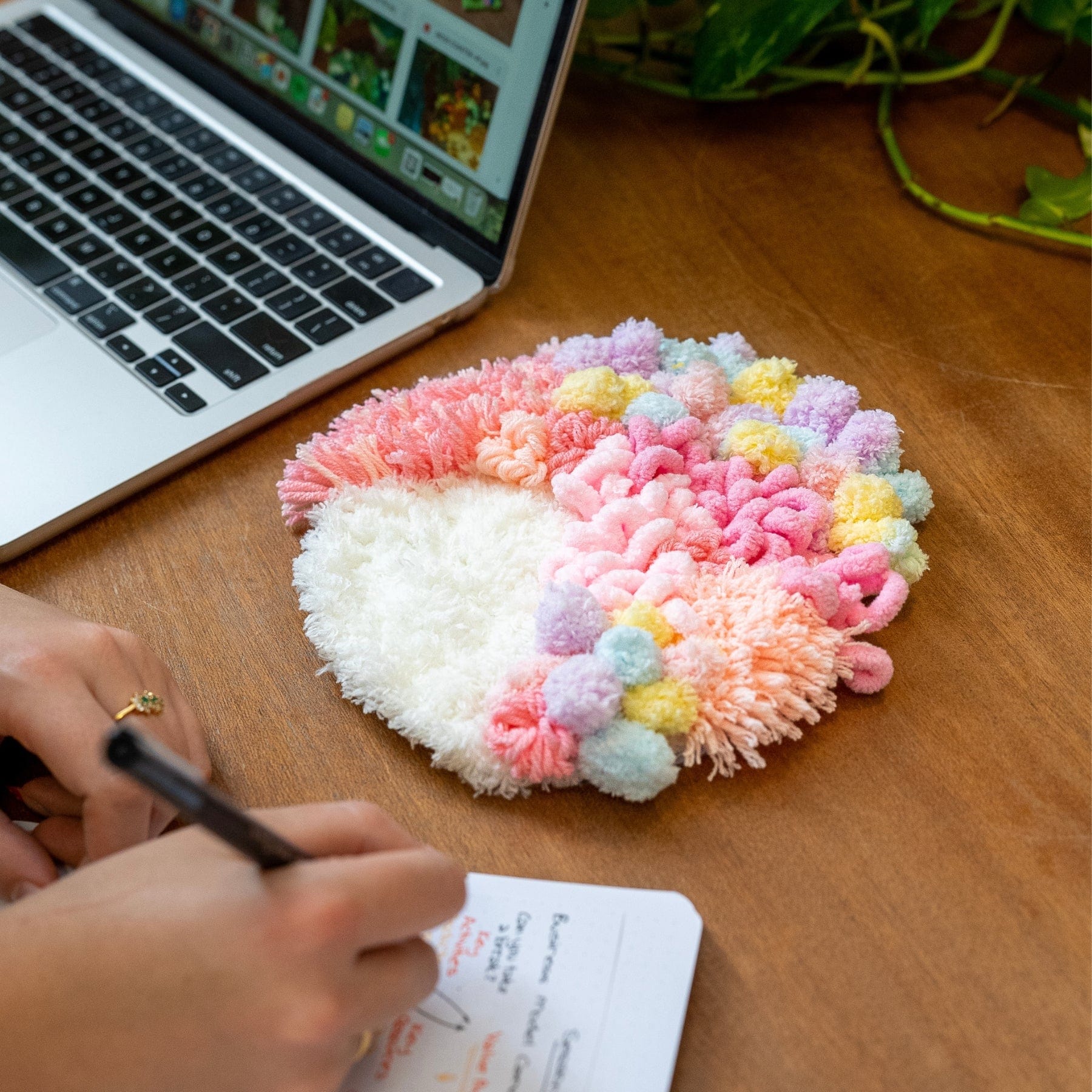 Craft Club Co COTTON CANDY Moss Coaster Kit