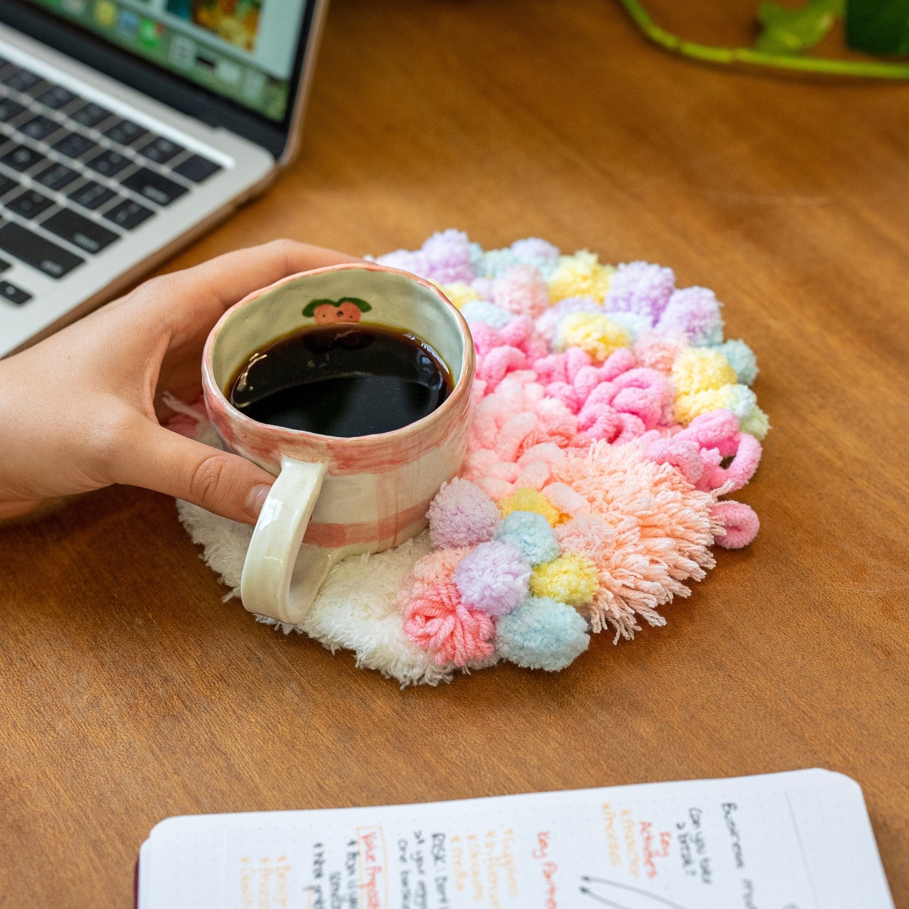 Craft Club Co COTTON CANDY Moss Coaster Kit