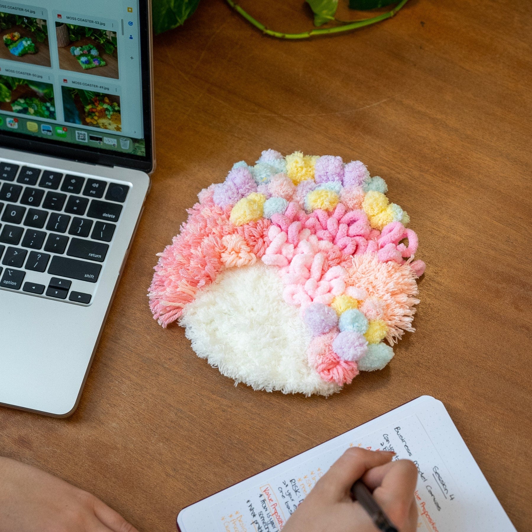 Craft Club Co COTTON CANDY Moss Coaster Kit