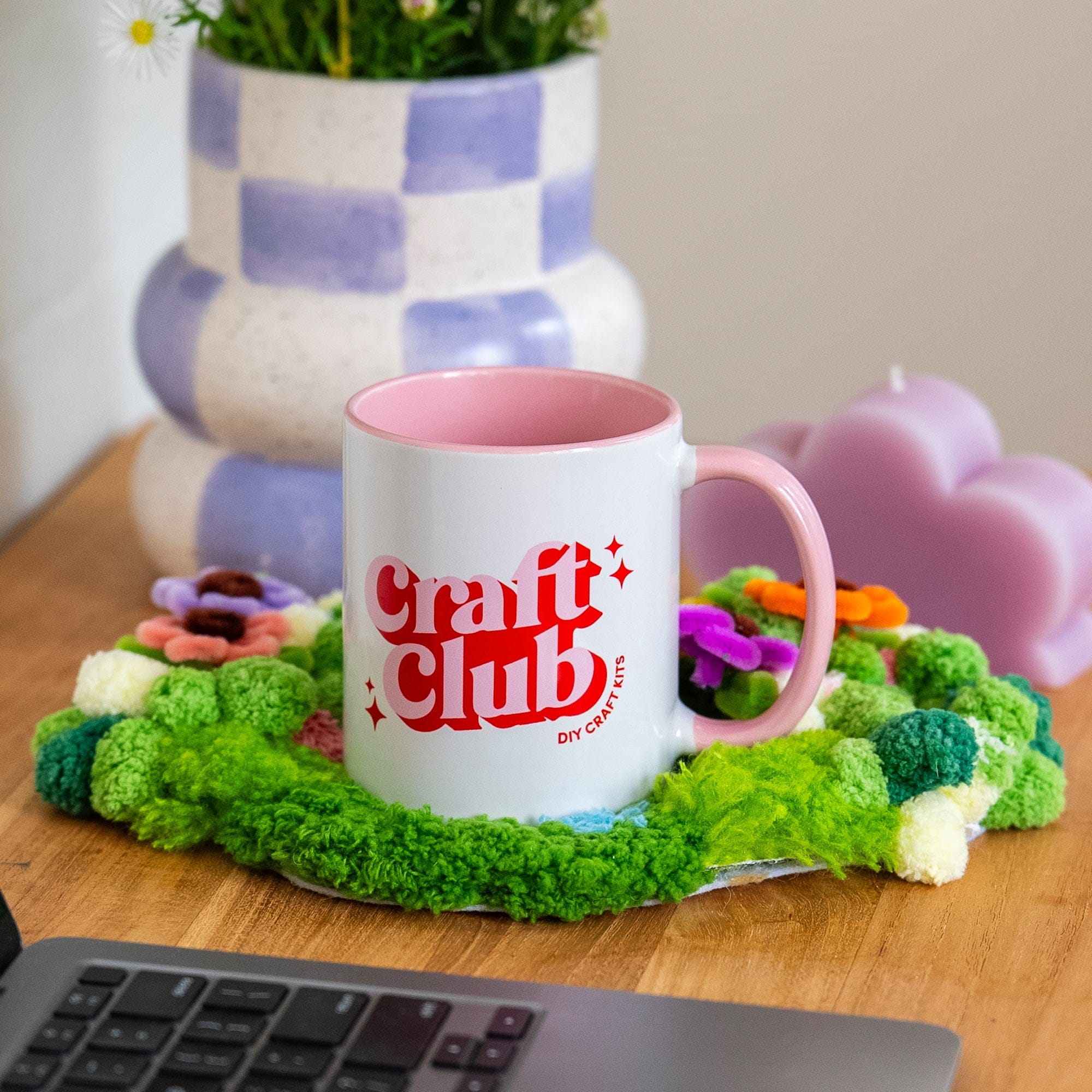 Craft Club Co DISCO DAISY - Moss Coaster Kit