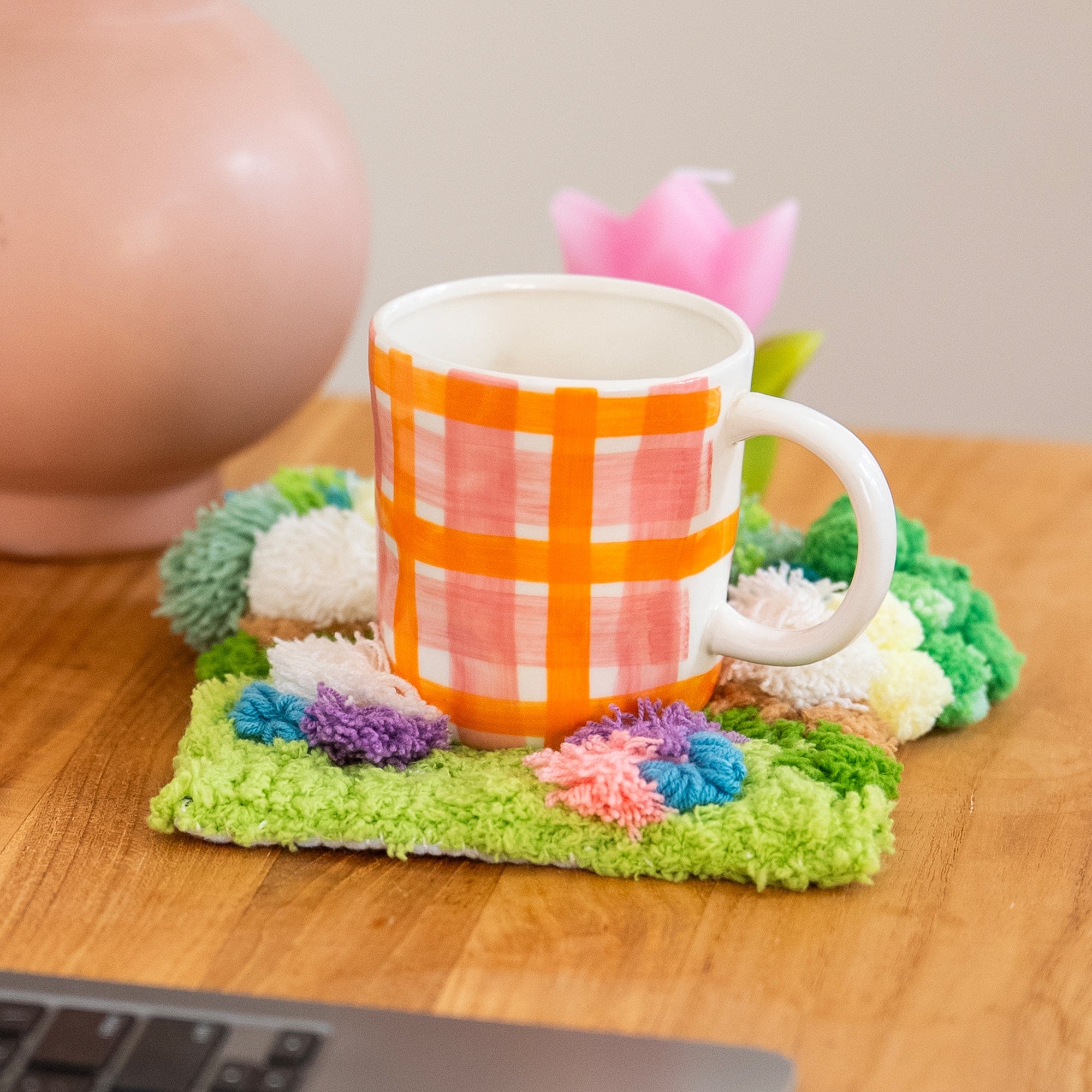 Craft Club Co FLOWER PATCH - Moss Coaster Kit