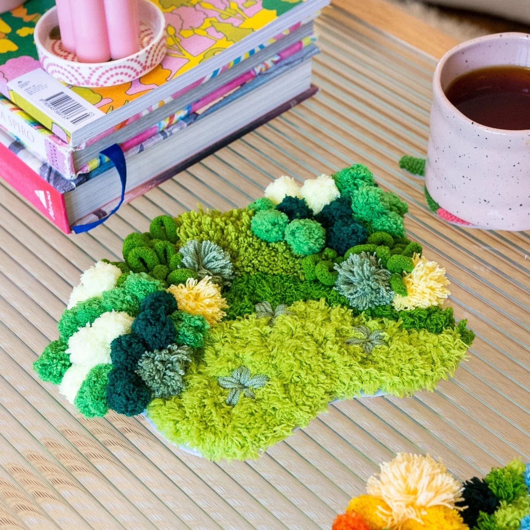 Craft Club Co GREEN OASIS Moss Coaster Kit