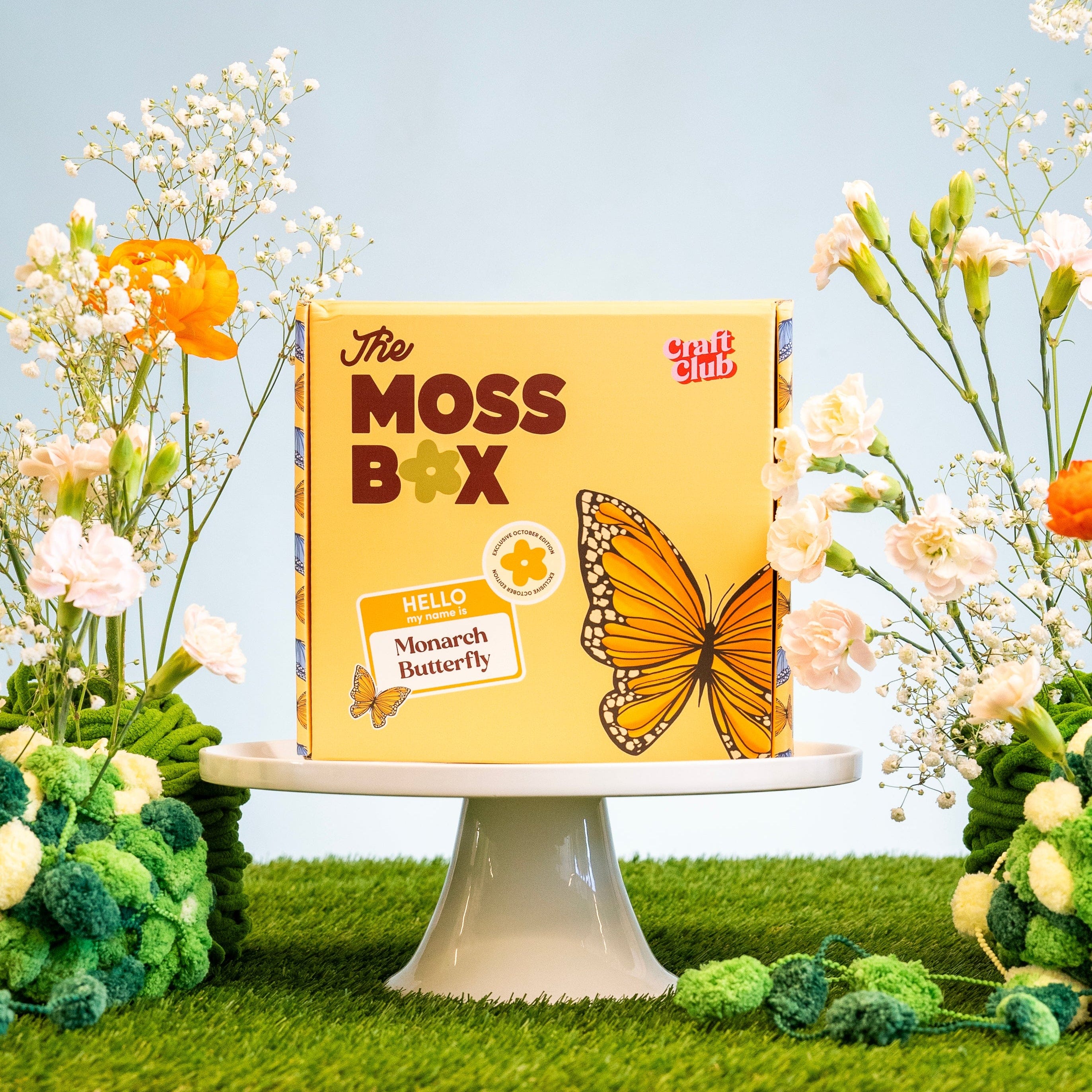 Craft Club Co Monarch Butterfly - Moss Coaster Kit