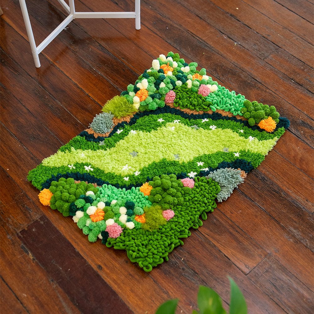 Craft Club Co BLOSSOM BLOOM - Moss Rug Making Kit