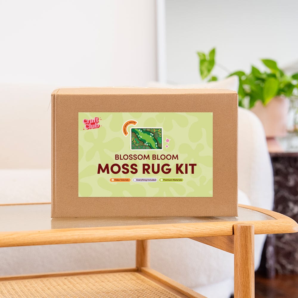 Craft Club Co BLOSSOM BLOOM - Moss Rug Making Kit