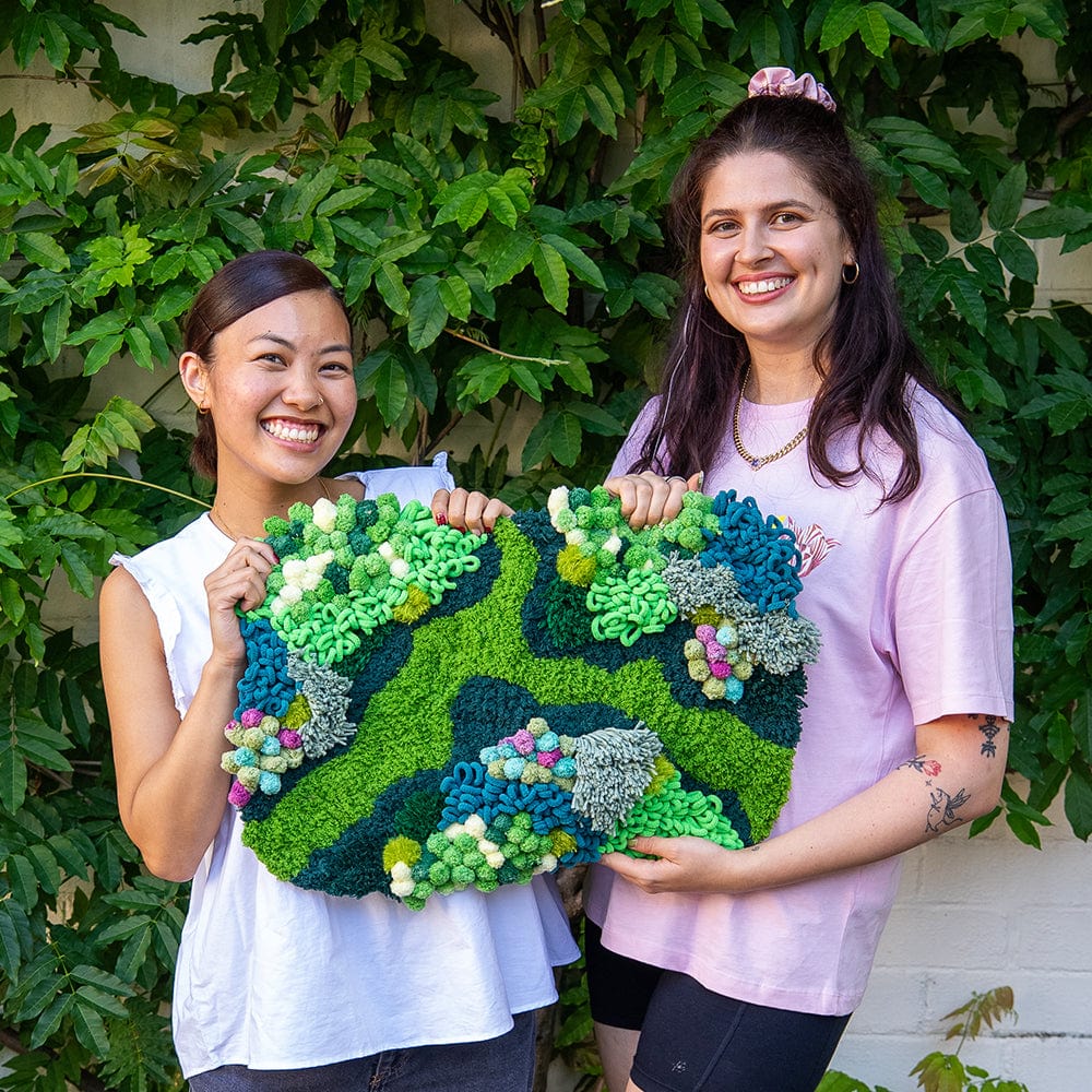 Craft Club Co ENCHANTED MEADOW - Moss Rug Making Kit
