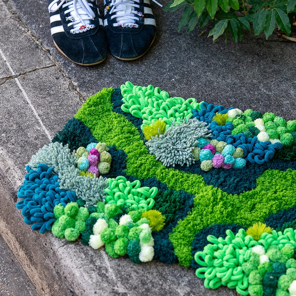 Craft Club Co ENCHANTED MEADOW - Moss Rug Making Kit