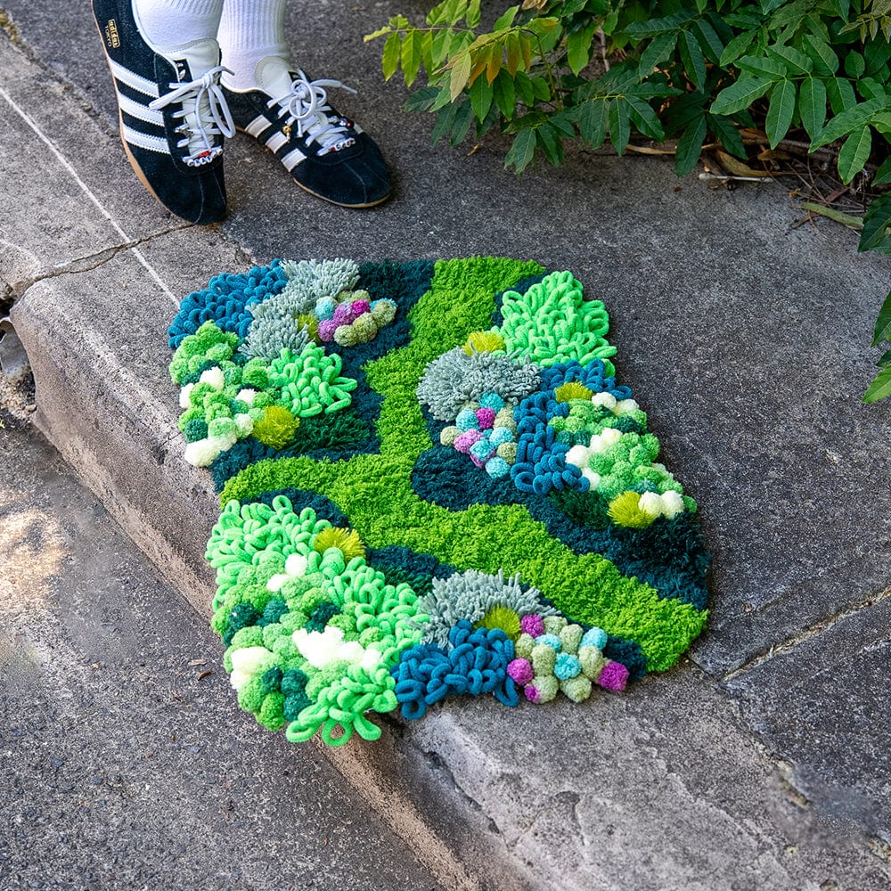 Craft Club Co ENCHANTED MEADOW - Moss Rug Making Kit