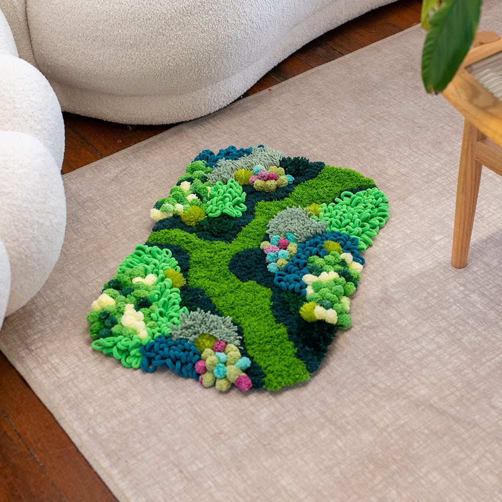 Craft Club Co ENCHANTED MEADOW - Moss Rug Making Kit