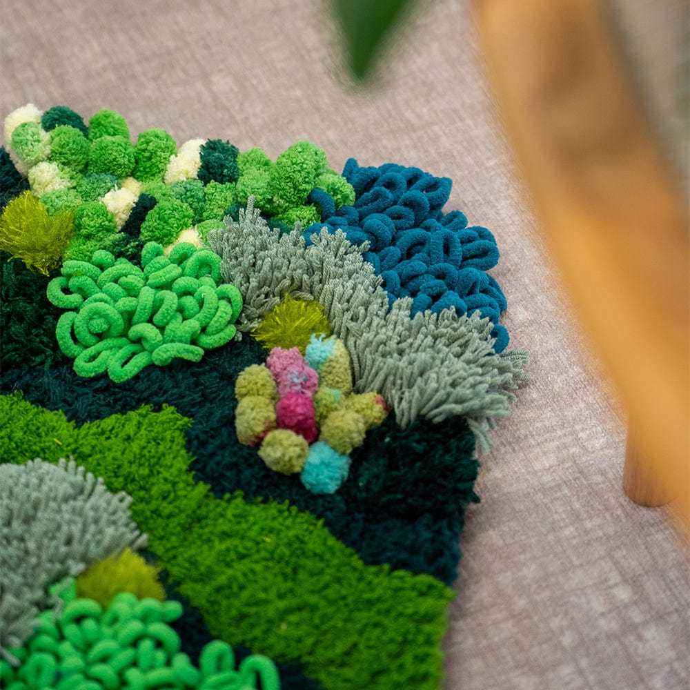 Craft Club Co ENCHANTED MEADOW - Moss Rug Making Kit
