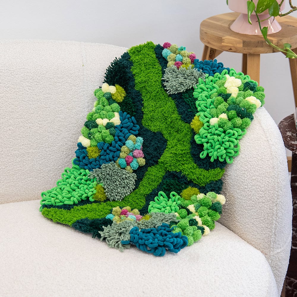 Craft Club Co ENCHANTED MEADOW - Moss Rug Making Kit