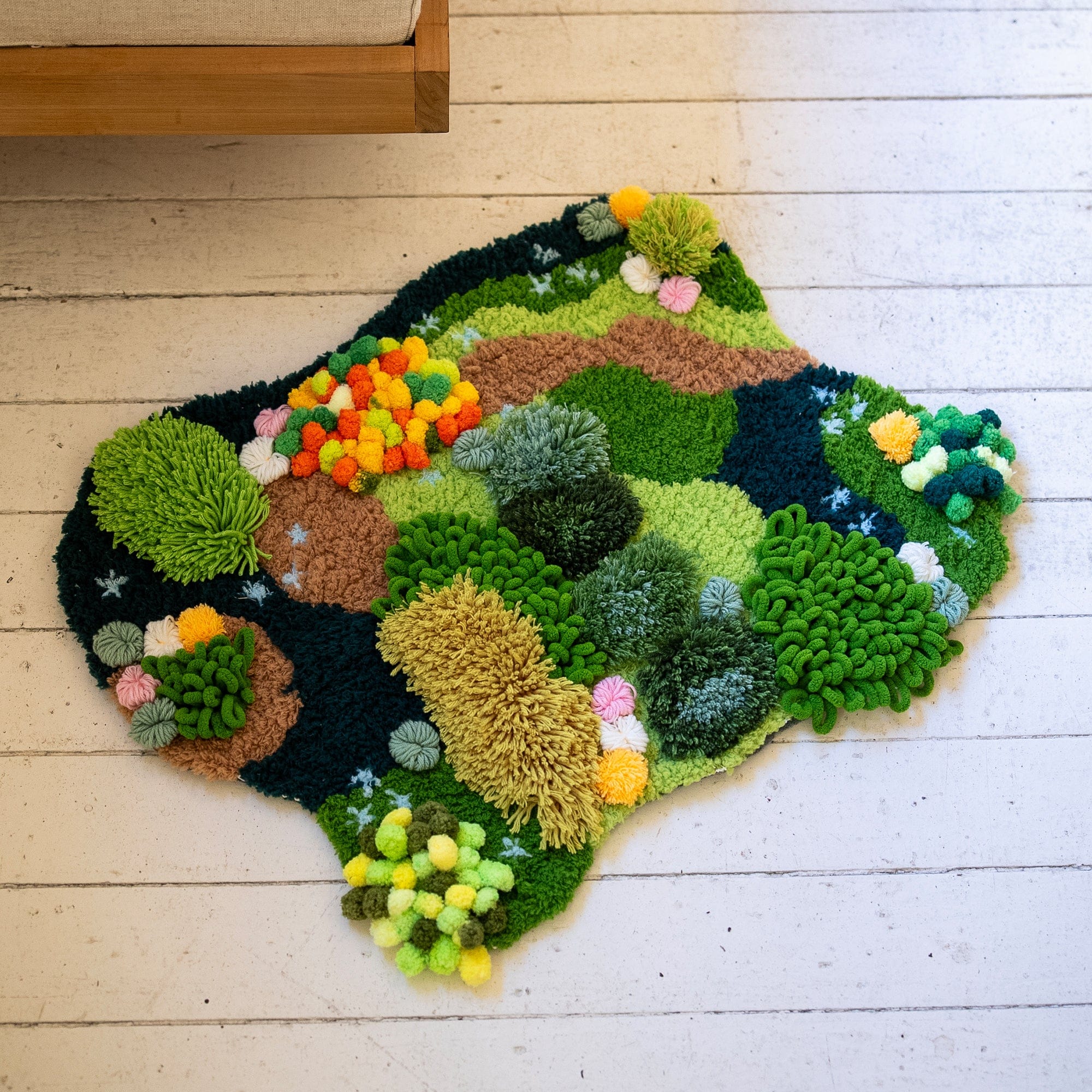 Craft Club Co FOREST FLOOR - Moss Rug Making Kit