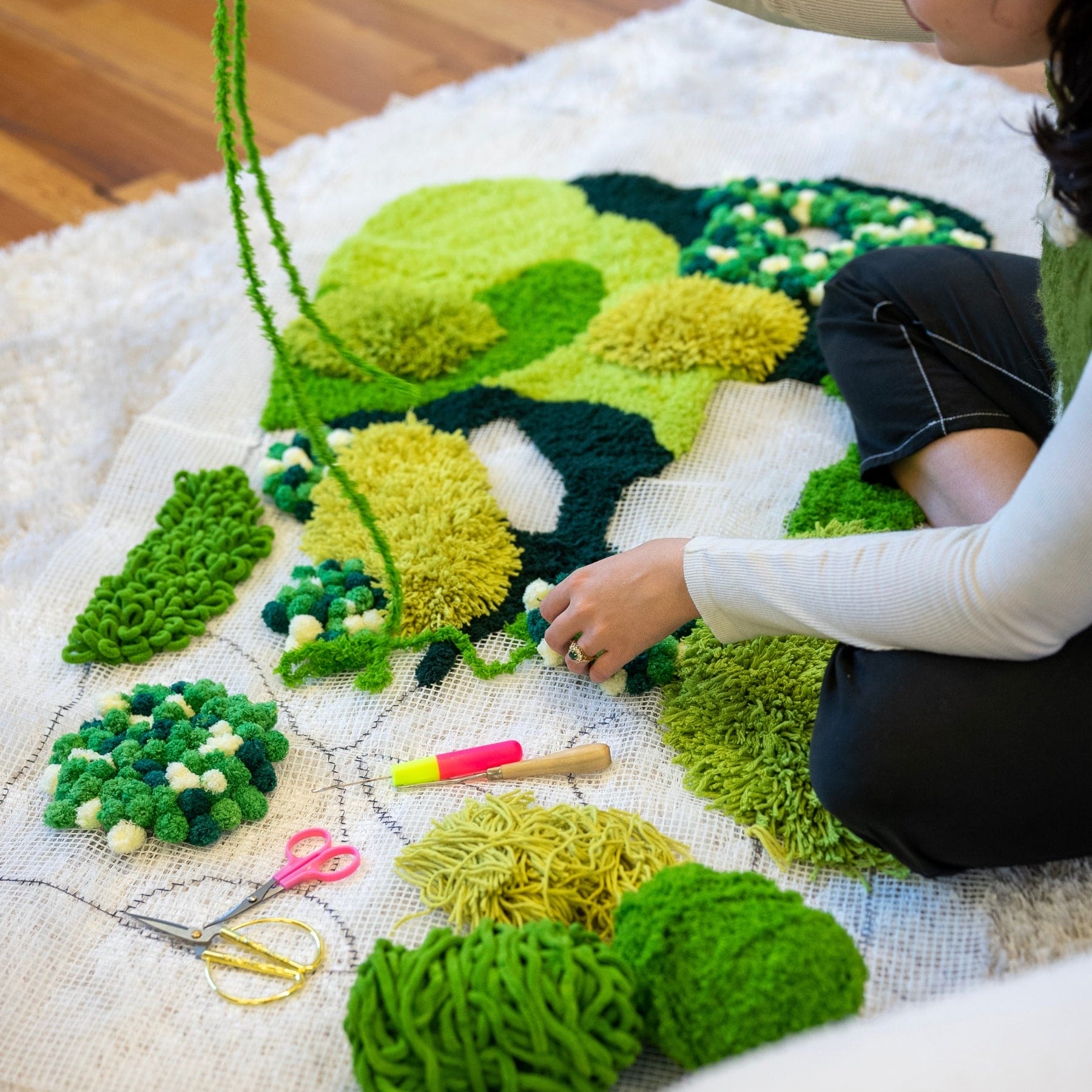 Craft Club Co FOREST FLOOR | Moss Rug Making Kit