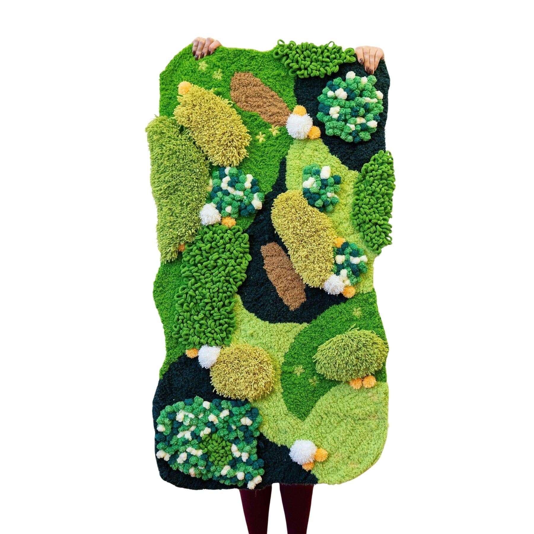 Craft Club Co GRASSY FIELDS | XXL Moss Rug Making Kit