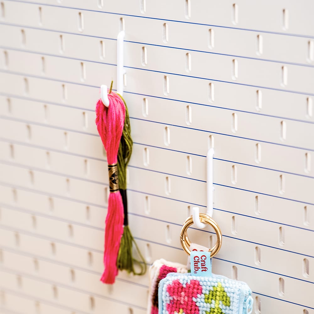Craft Club Co White 10 Pack Hooks for Pegboard