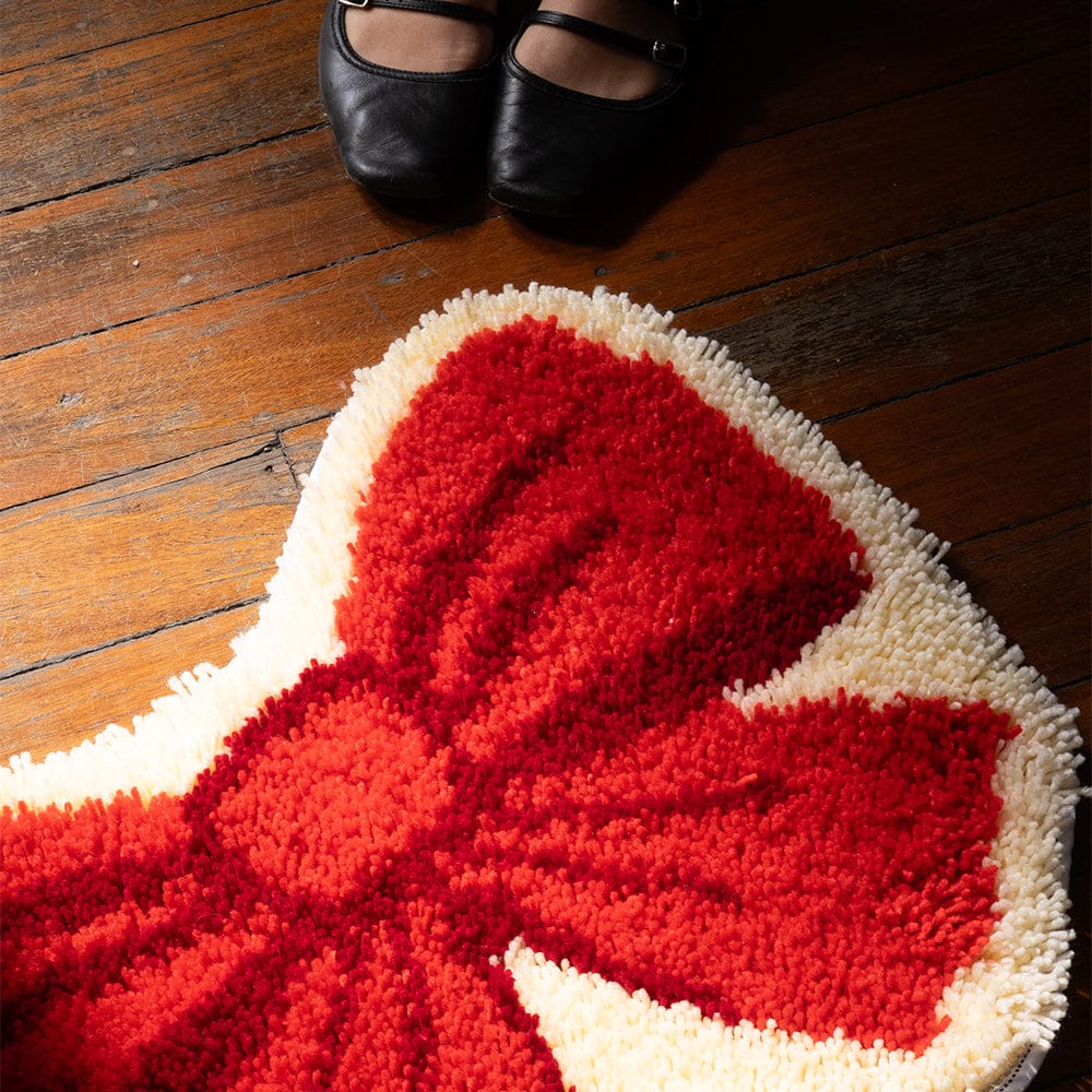Craft Club Co BIG RED BOW - Christmas Rug Kit
