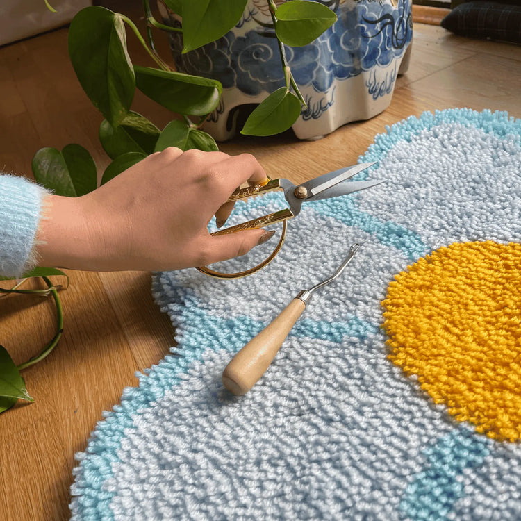 Craft Club Co BLOOM - BLUE Rug Making Kit