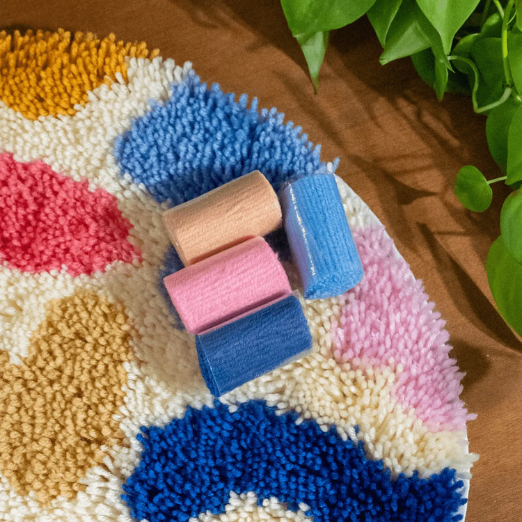 Craft Club Co BOTANIC - BLUES Rug Making Kit