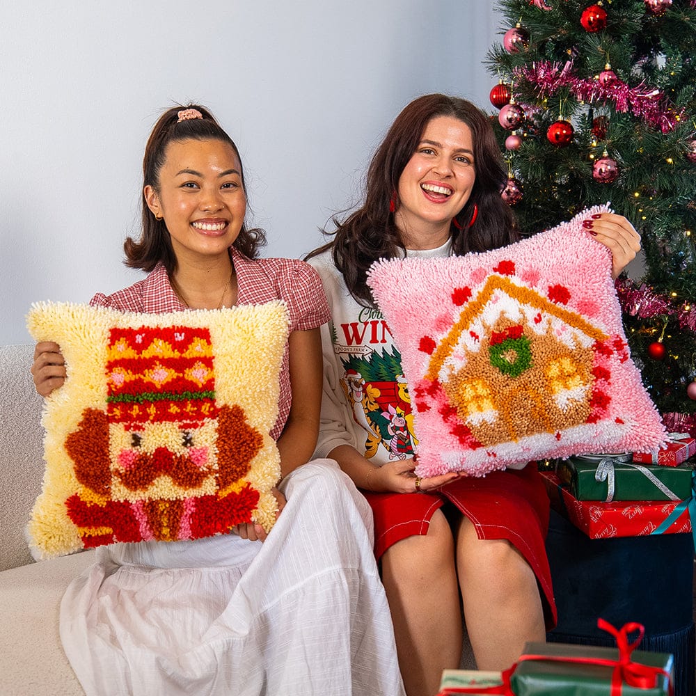 Craft Club Co CHEERY NUTCRACKER - Christmas Cushion Kit