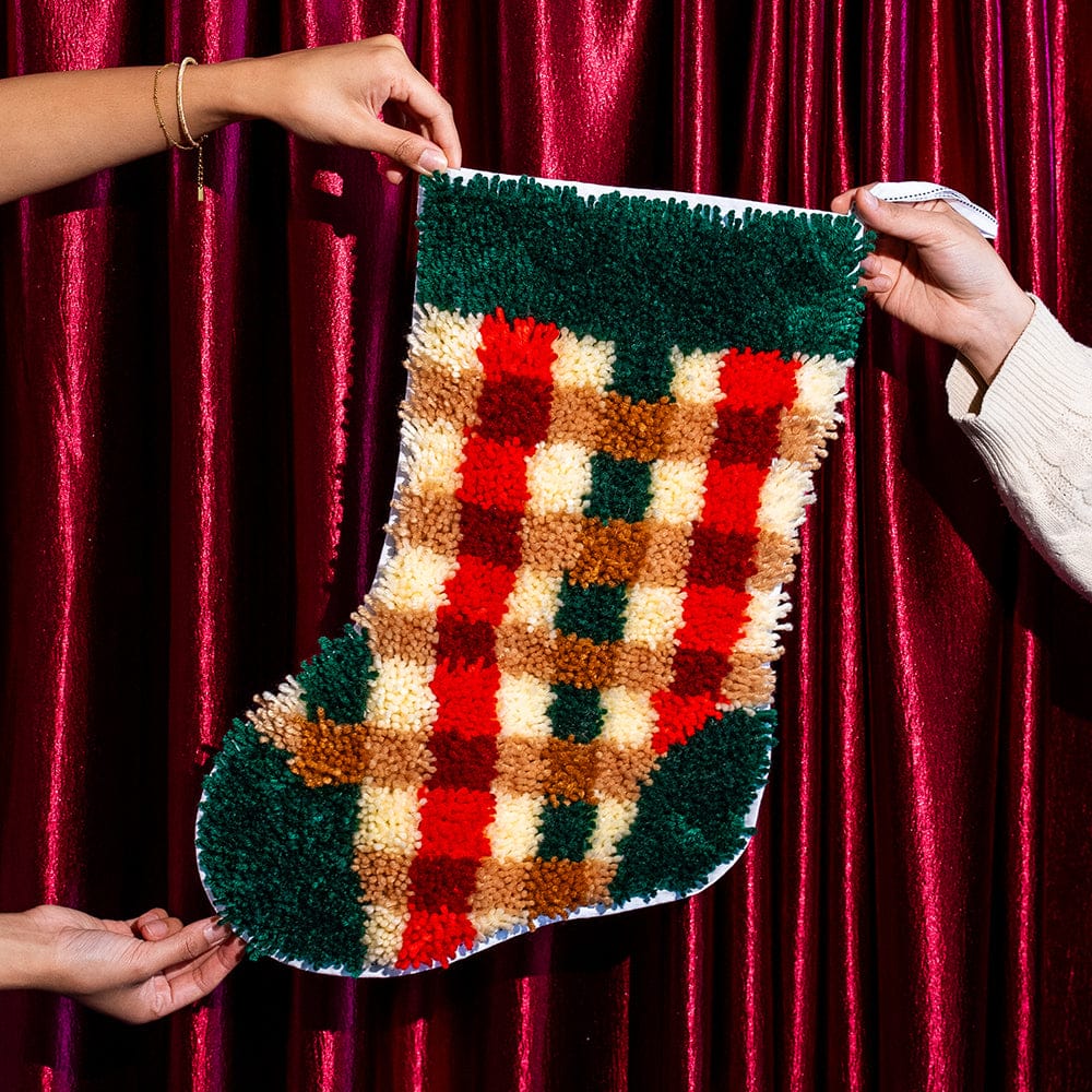 Craft Club Co COZY PLAID - Christmas Stocking Kit