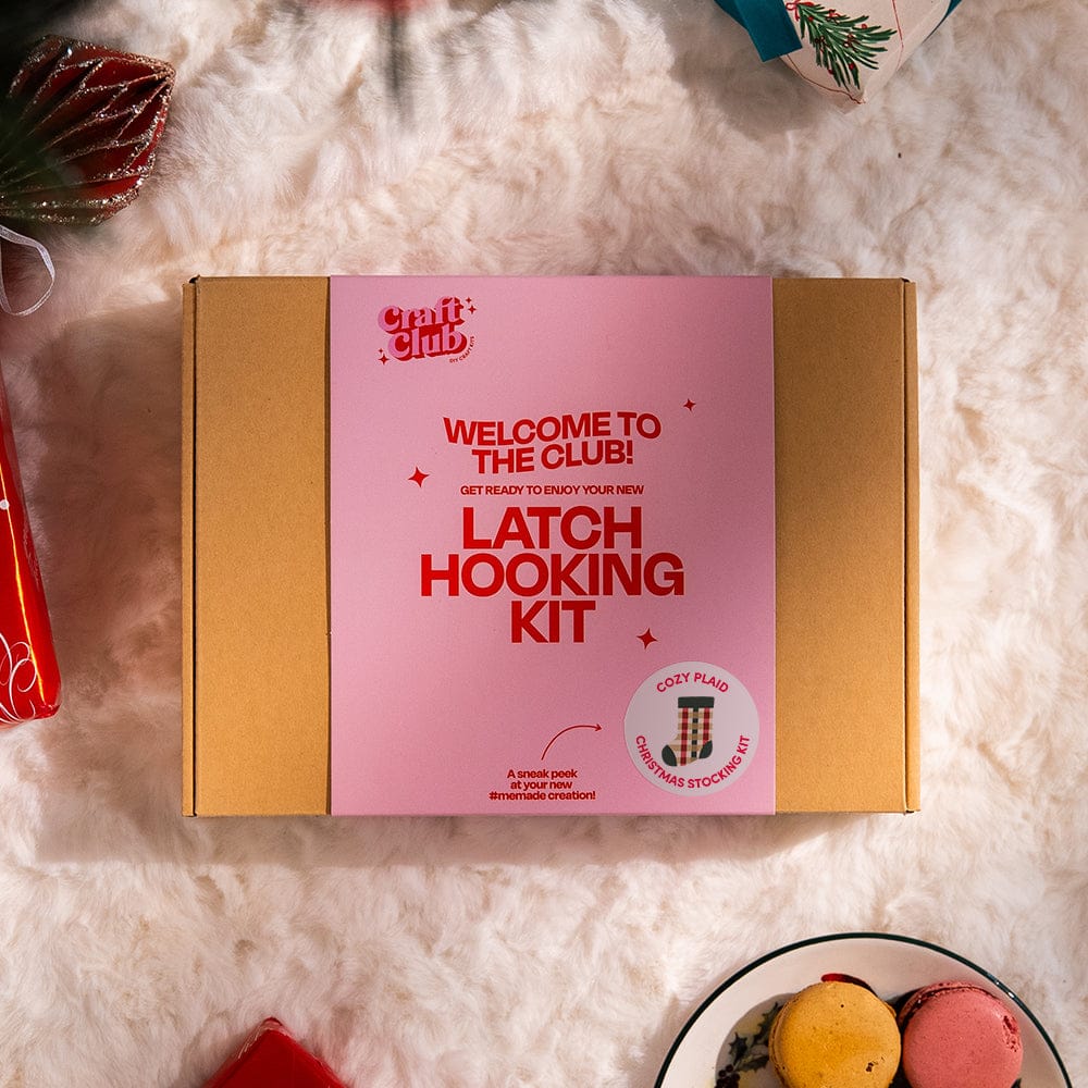 Craft Club Co COZY PLAID - Christmas Stocking Kit