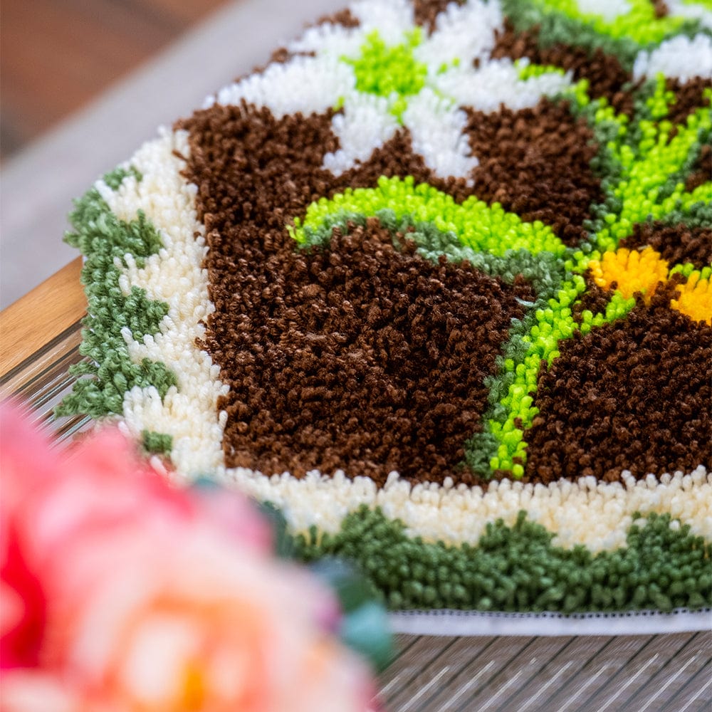 Craft Club Co Flannel Flower Stamps - XL Latch Hook Rug Kit