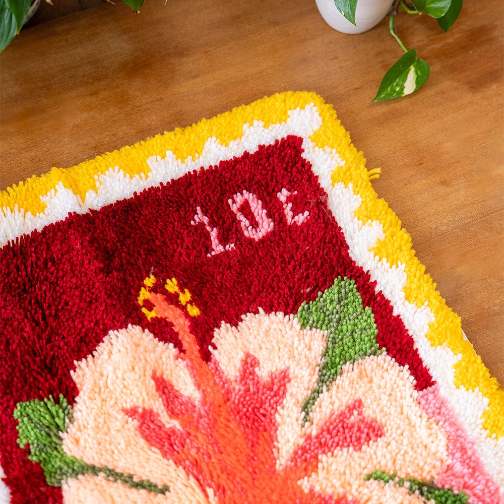 Craft Club Co Hibiscus Stamps - XL Latch Hook Rug Kit