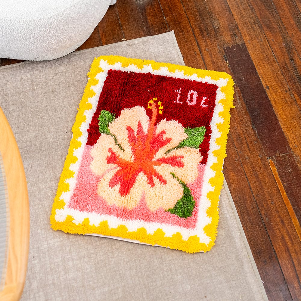 Craft Club Co Hibiscus Stamps - XL Latch Hook Rug Kit