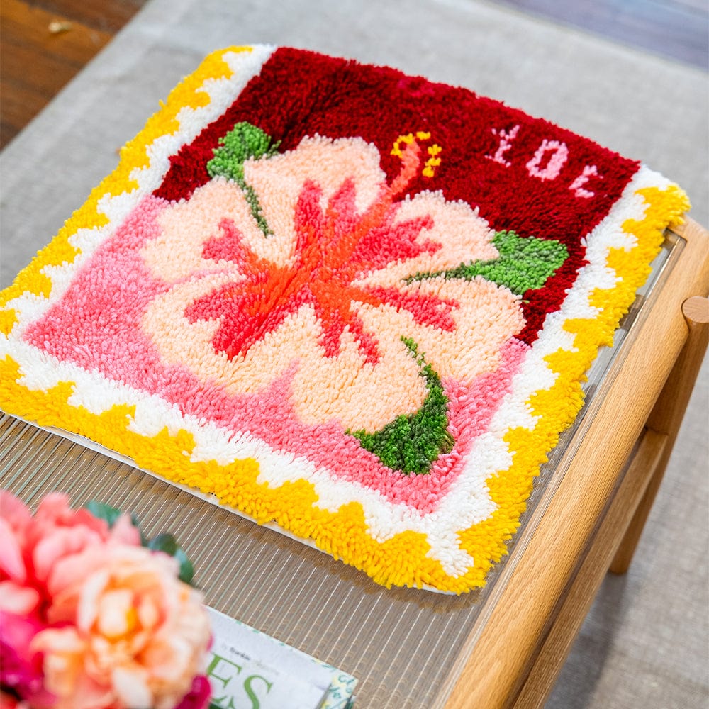 Craft Club Co Hibiscus Stamps - XL Latch Hook Rug Kit