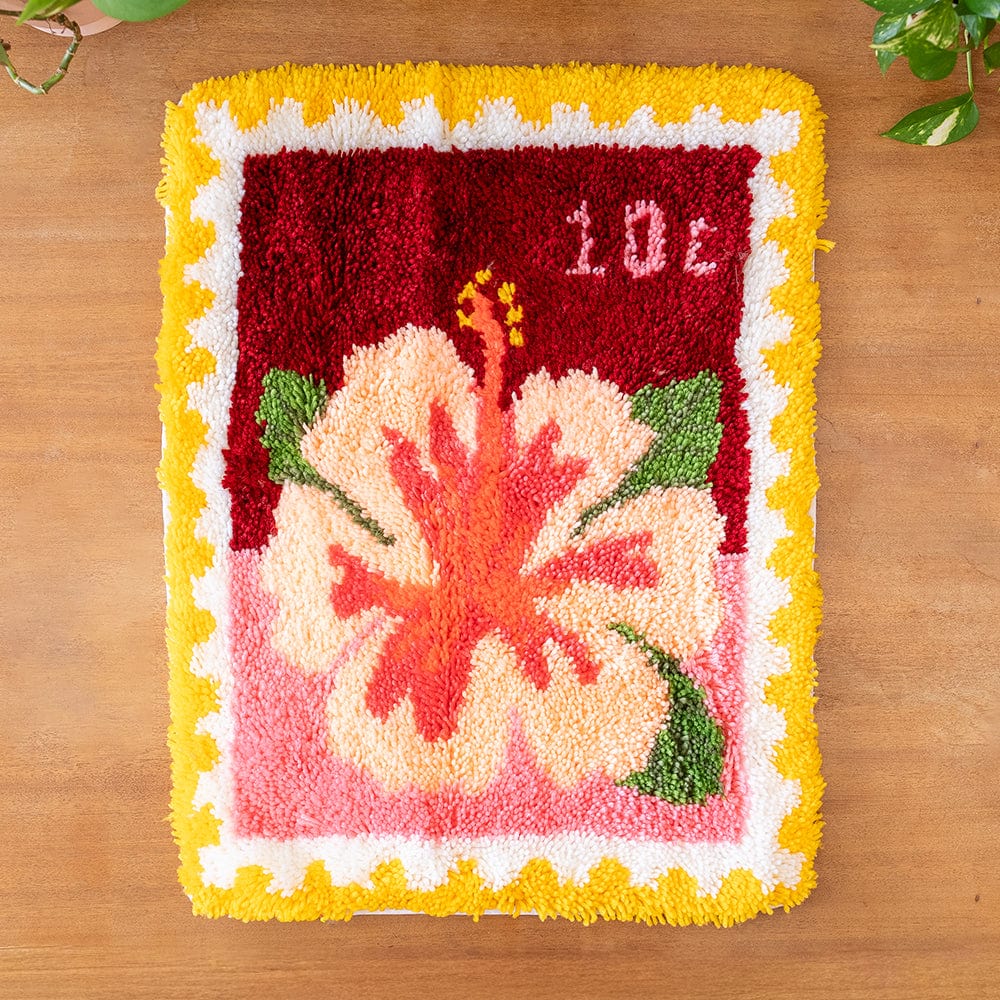 Craft Club Co Hibiscus Stamps - XL Latch Hook Rug Kit