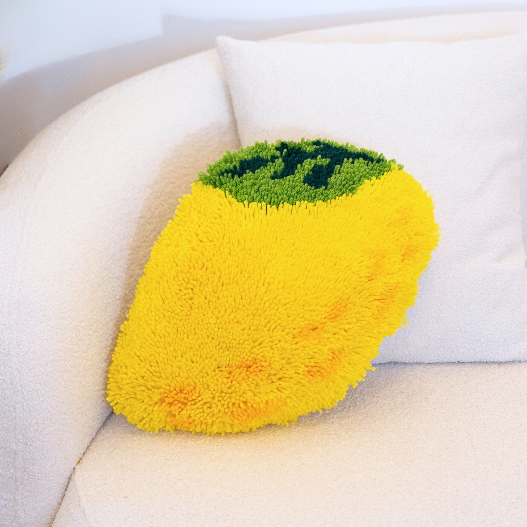Craft Club Co LEMON Latch Hook Fruit Cushion Kit