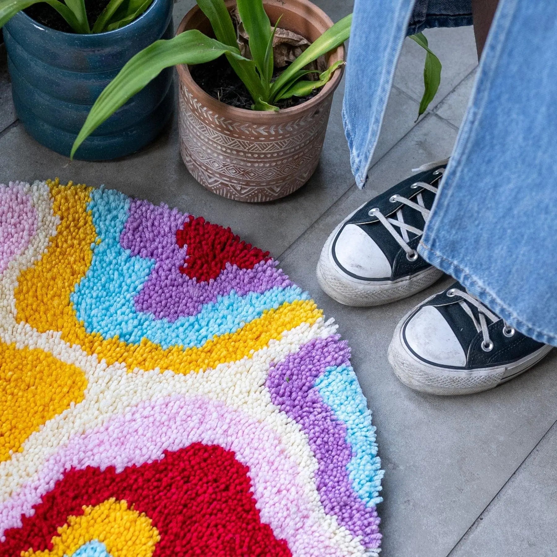 Craft Club Co PSYCHEDELIA Rug Making Kit