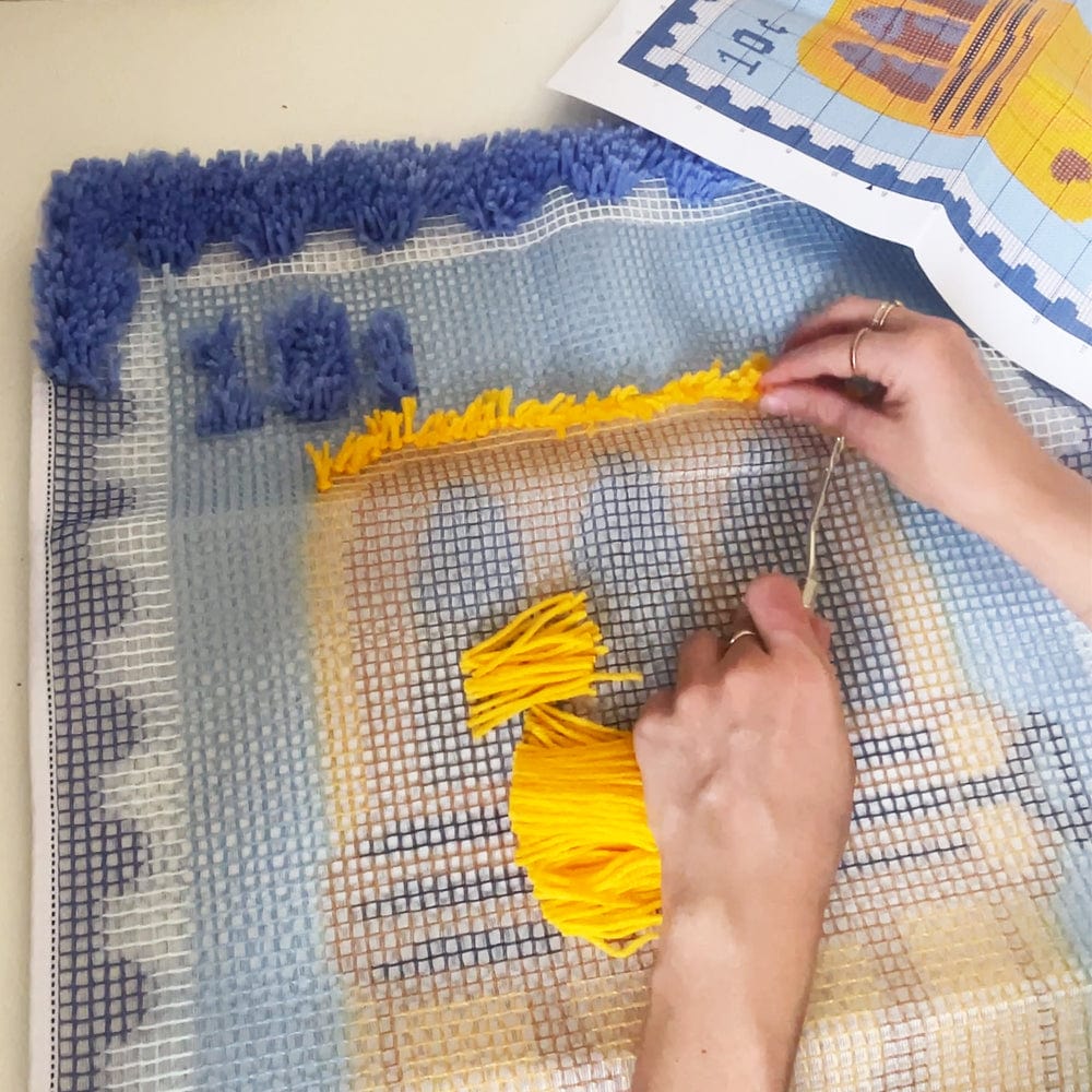 Craft Club Co Sardine Stamps - XL Latch Hook Rug Kit