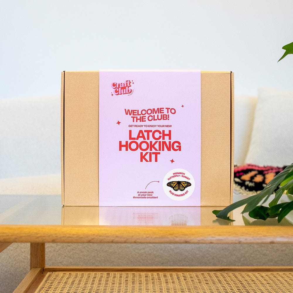 Craft Club Co SUNSET | Butterfly Rug Making Kit