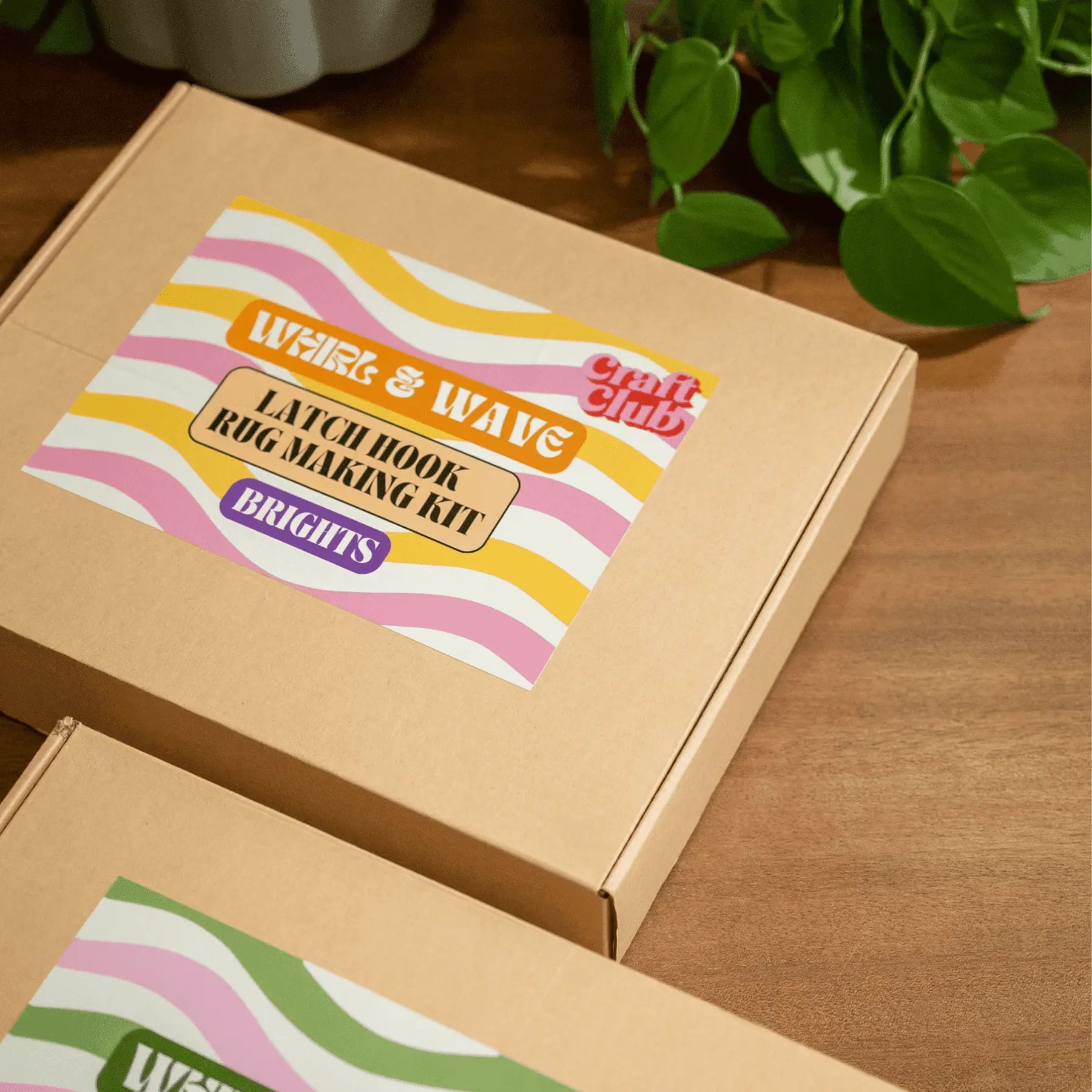 Craft Club Co WHIRL & WAVE - BLUES Rug Making Kit