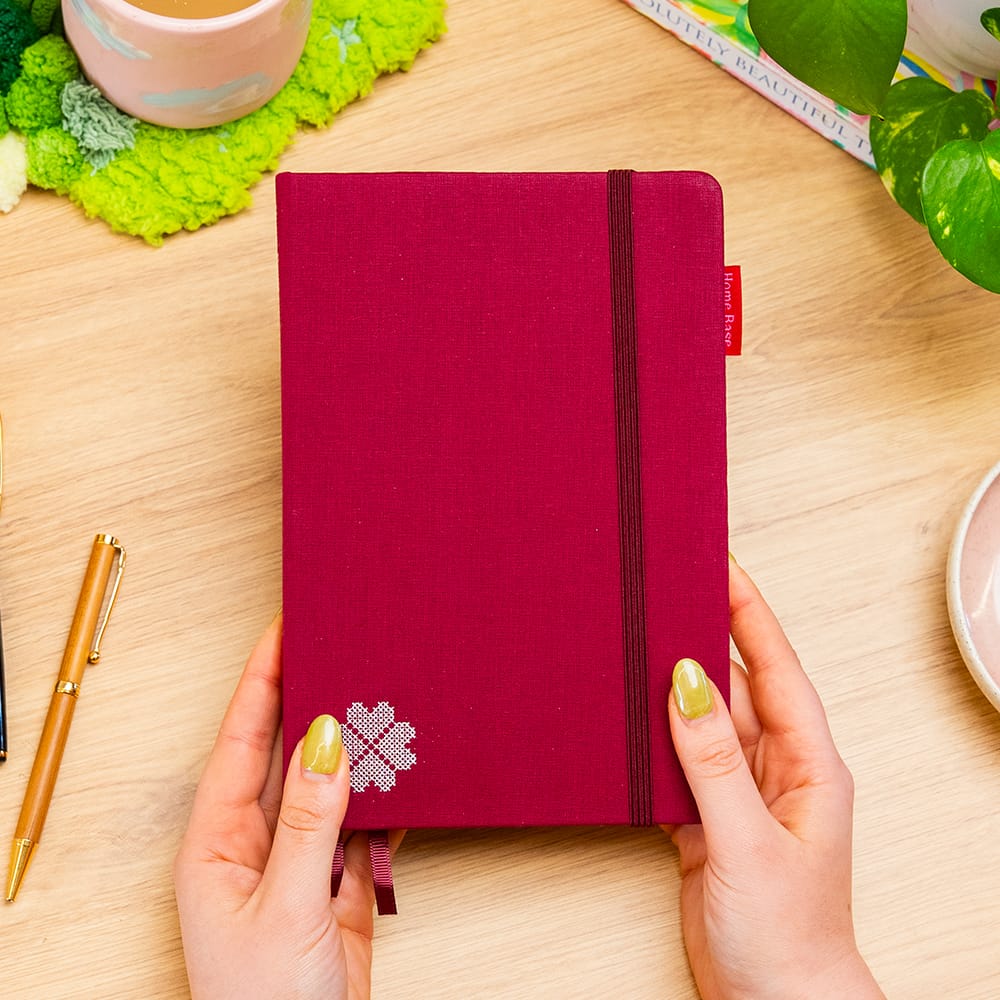Craft Club Co MULBERRY RED HOME BASE - Orbit Journal