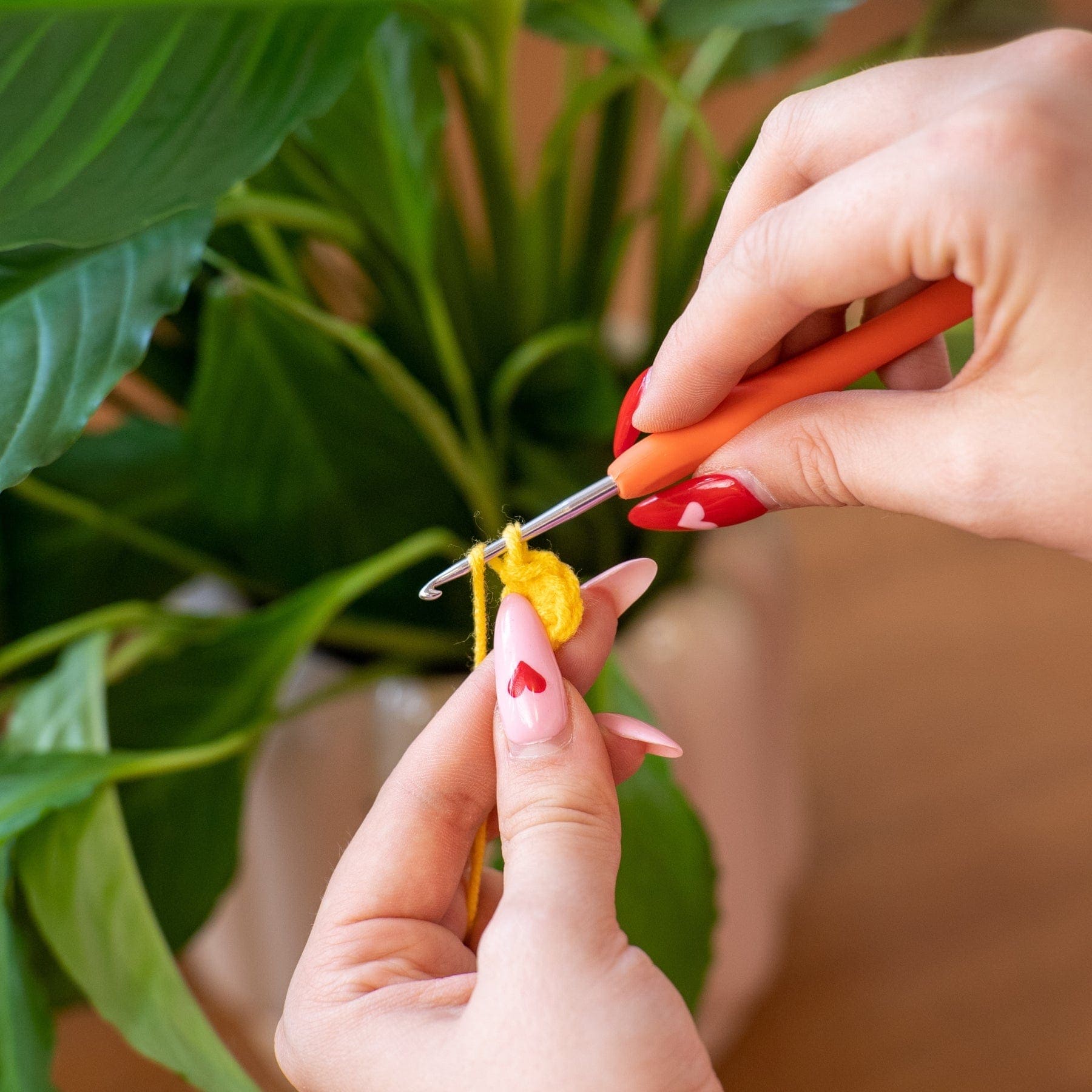 Craft Club Co Strawberry Pot DIY | Crochet Pot Plant Kit