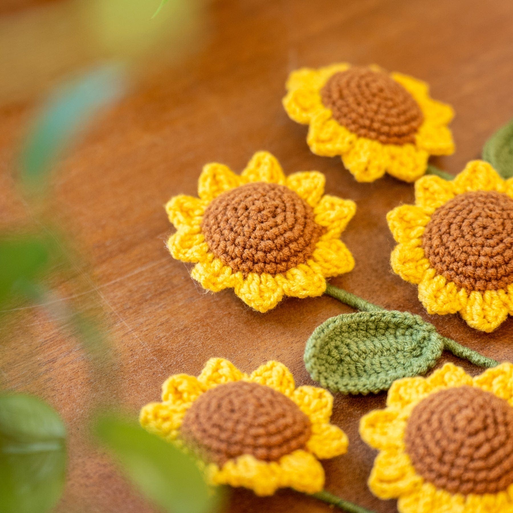 Craft Club Co Sunflower Bouquet DIY | Crochet Flower Kit