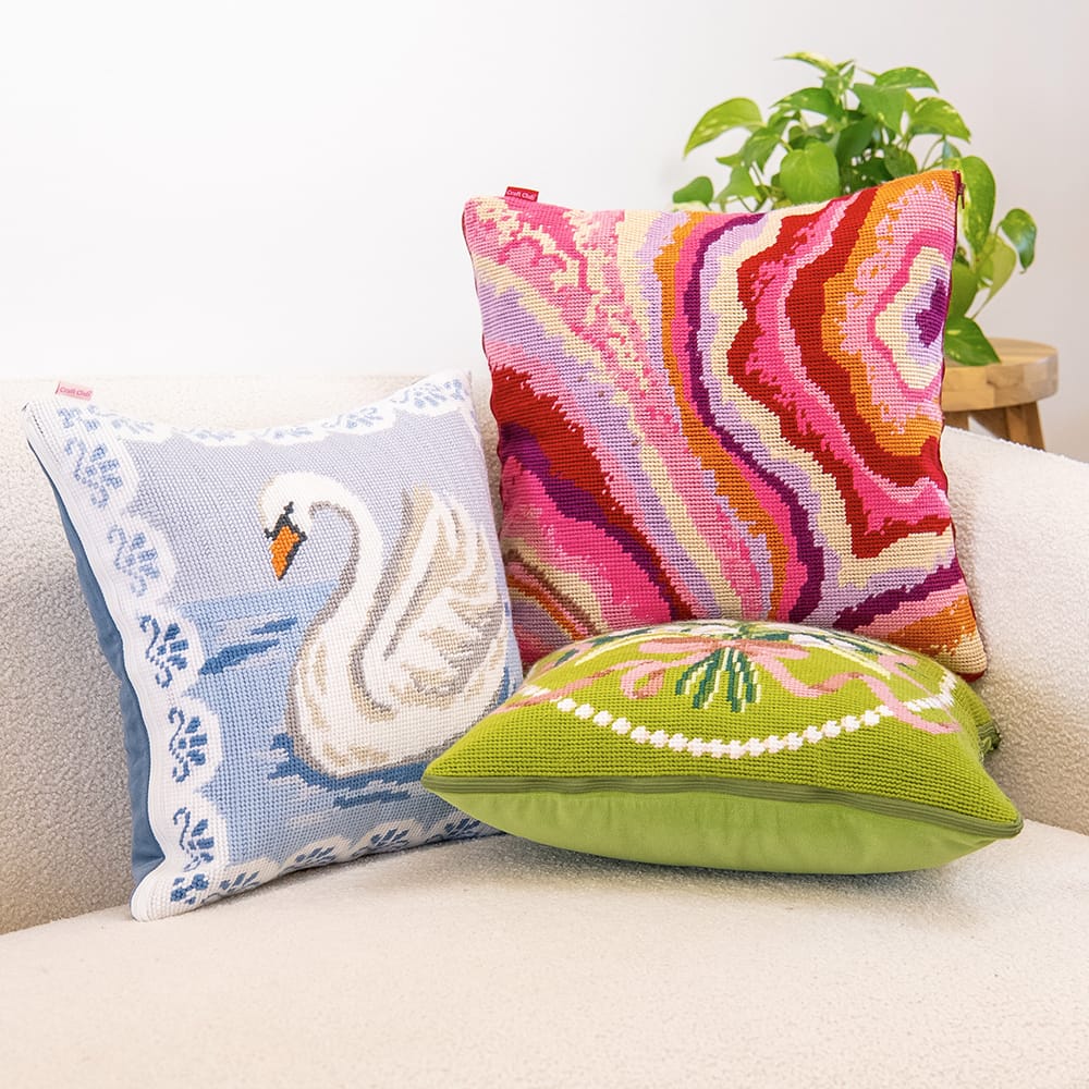 Craft Club Co LACE AGATE - Tapestry Needlepoint Cushion Kit