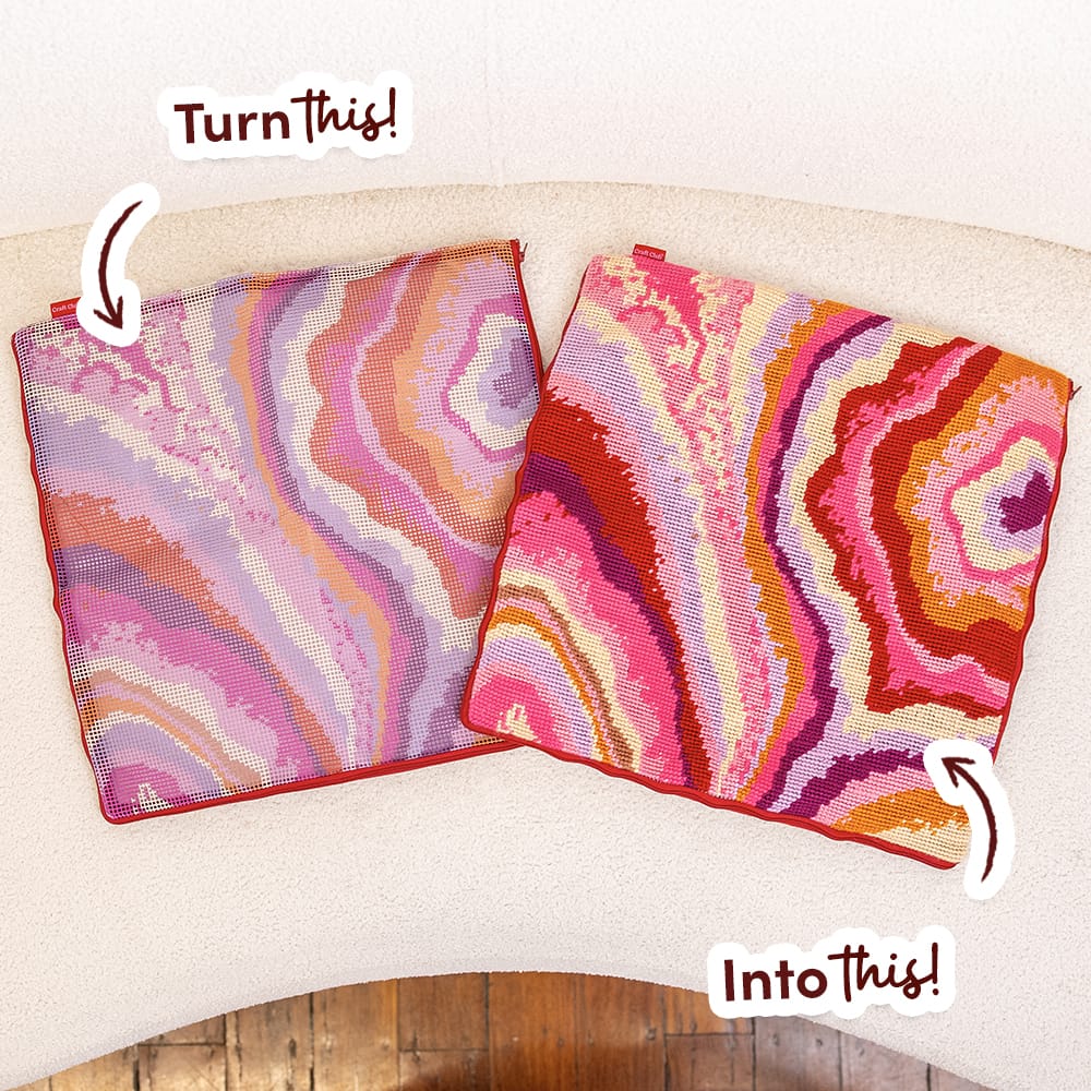Craft Club Co LACE AGATE - Tapestry Needlepoint Cushion Kit