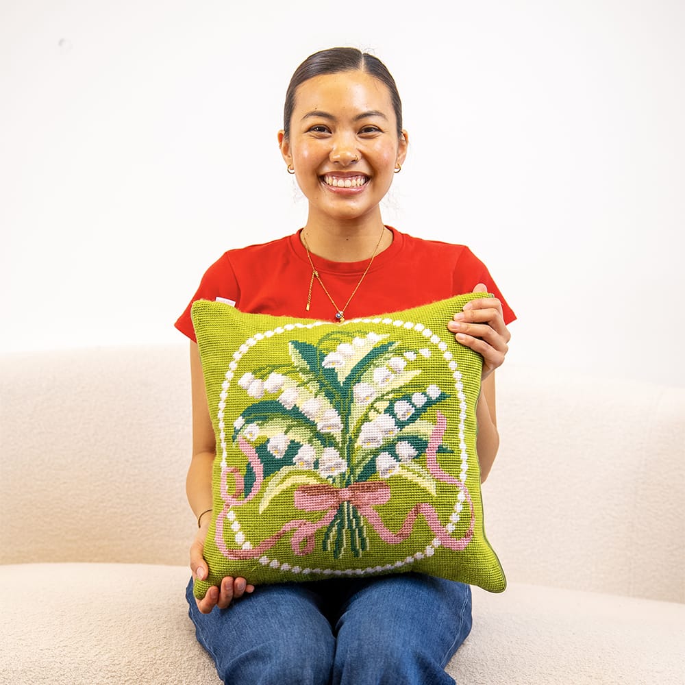 Craft Club Co LILY OF THE VALLEY - Tapestry Needlepoint Cushion Kit