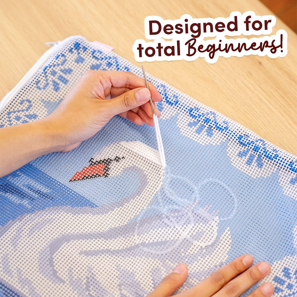 Craft Club Co ODETTE SWAN - Tapestry Needlepoint Cushion Kit