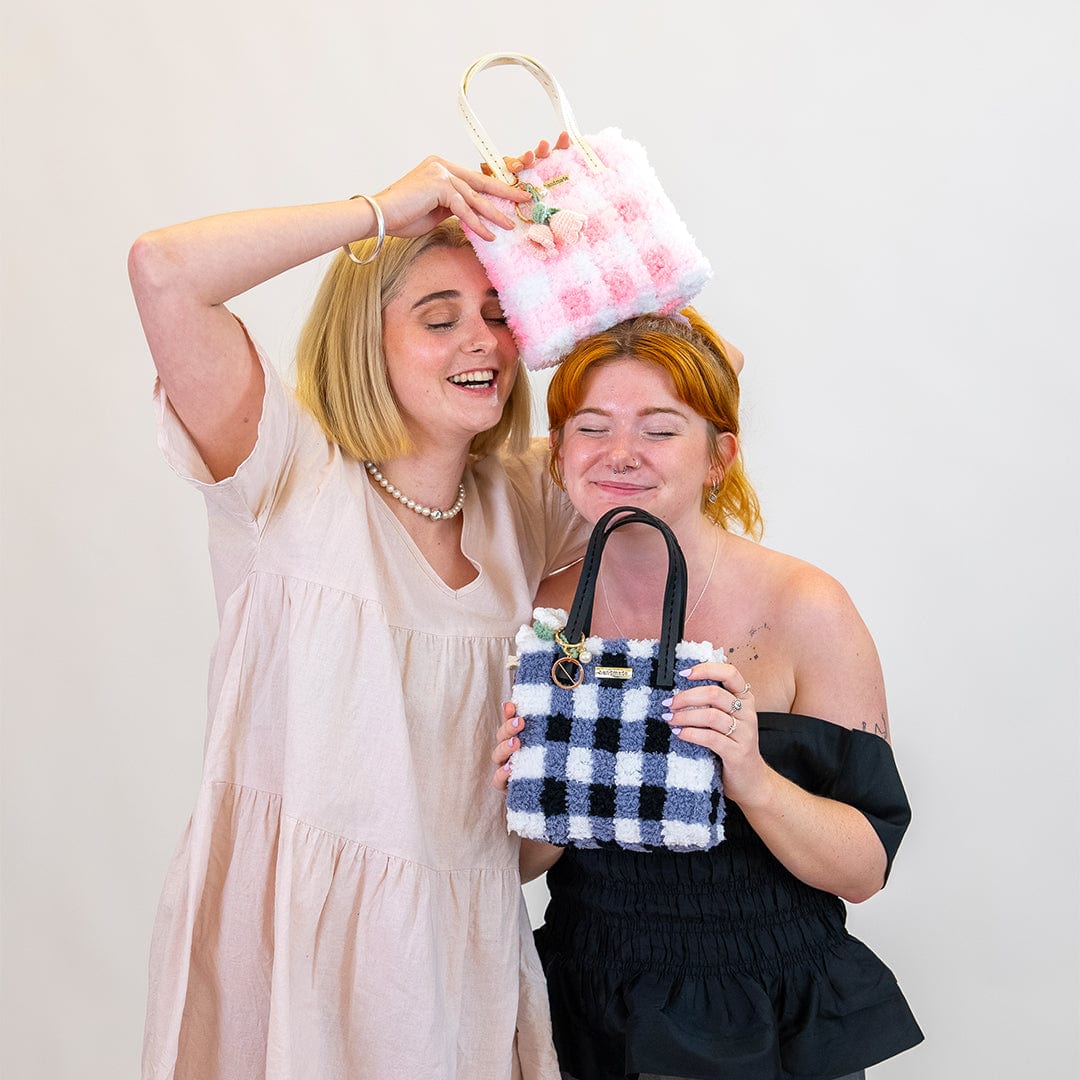 Craft Club Co Gingham | Black | Woven Handbag DIY Kits